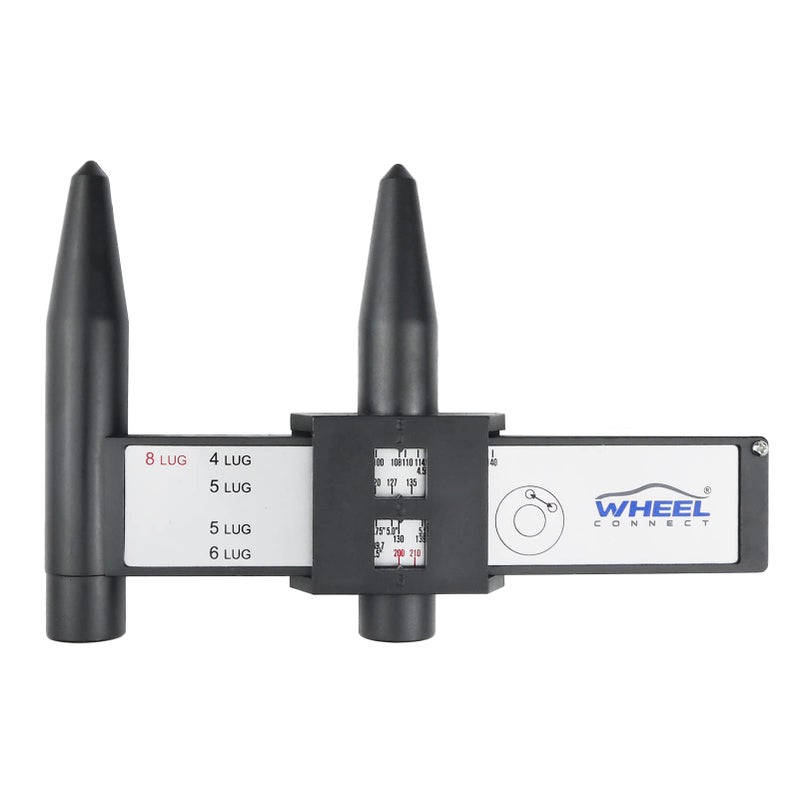 WHEEL CONNECT PCD Gaugeï¼ŒWheel/Rim Bolt Pattern Measuring Tool, PCD Ruler, Sliding Caliper for 4 5 6 8 Holes - Image 1